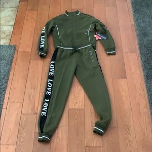 Matching LOVE Fleece Jogger Set